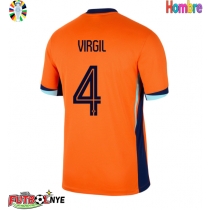 Camiseta Países Bajos Virgil van Dijk #4 Primera Equipación Eurocopa 2024 manga corta
